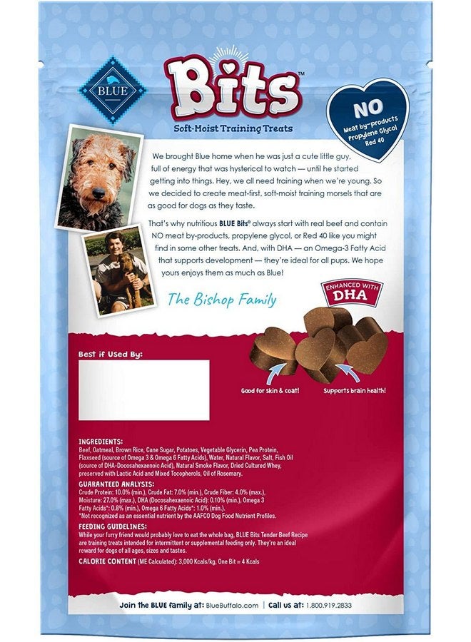 Blue 2 Pack of Tender Beef Recipe Bits Dog Treats, 4 Ounces Each - Image 2
