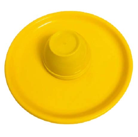 Everbuy Plastic Unbreakable Round Microwave Safe Full Dinner Plates (Yellow) - Set of 4 Plates and 4 Bowls - Image 3