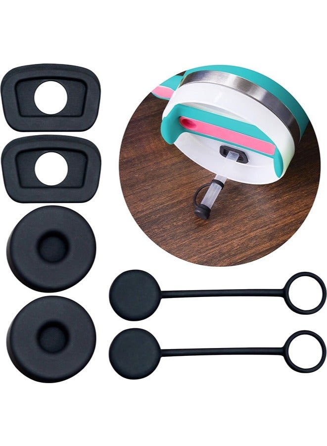3 Set Silicone Spill Proof Stopper Compatible with Stanley Cup 1.0 40oz/ 30oz(Black)  - Image 1