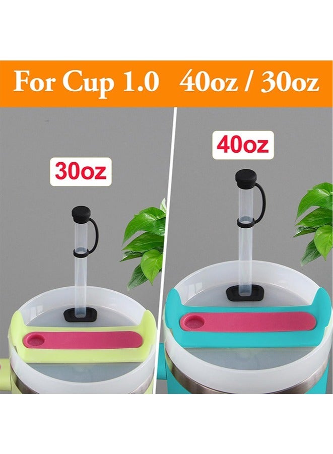 3 Set Silicone Spill Proof Stopper Compatible with Stanley Cup 1.0 40oz/ 30oz(Black)  - Image 3