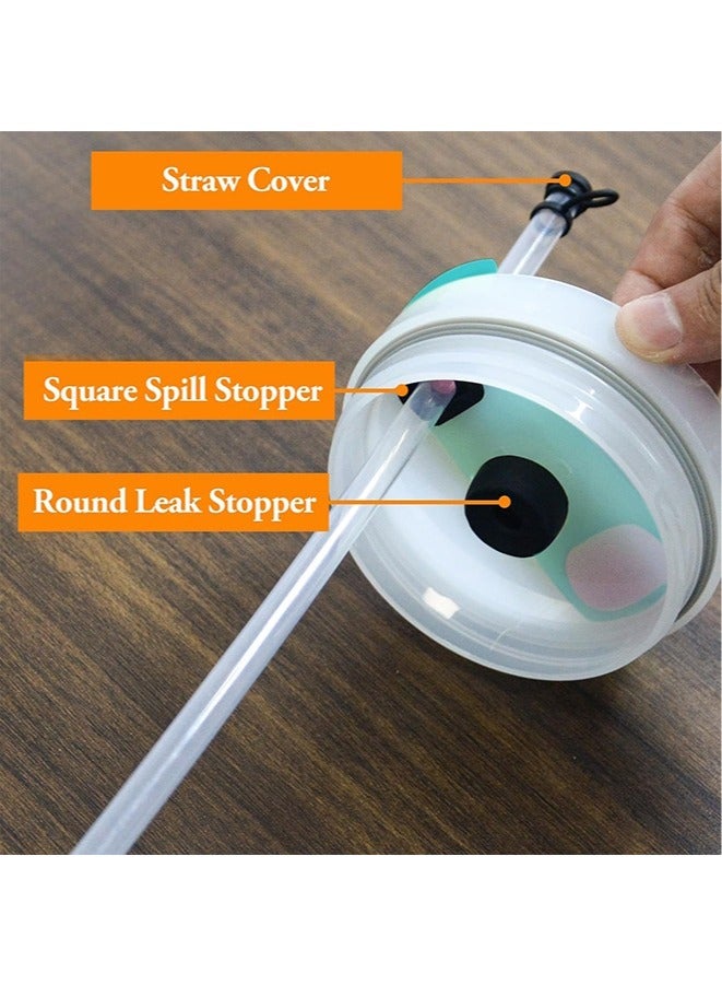 3 Set Silicone Spill Proof Stopper Compatible with Stanley Cup 1.0 40oz/ 30oz(Black)  - Image 5