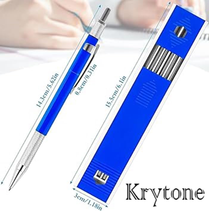 KRYTONE.fx ® 2.0Mm Mechanical Pencil With 12 Leads|Black - Image 4