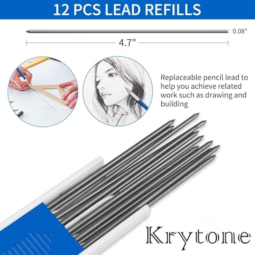 KRYTONE.fx ® 2.0Mm Mechanical Pencil With 12 Leads|Black - Image 5