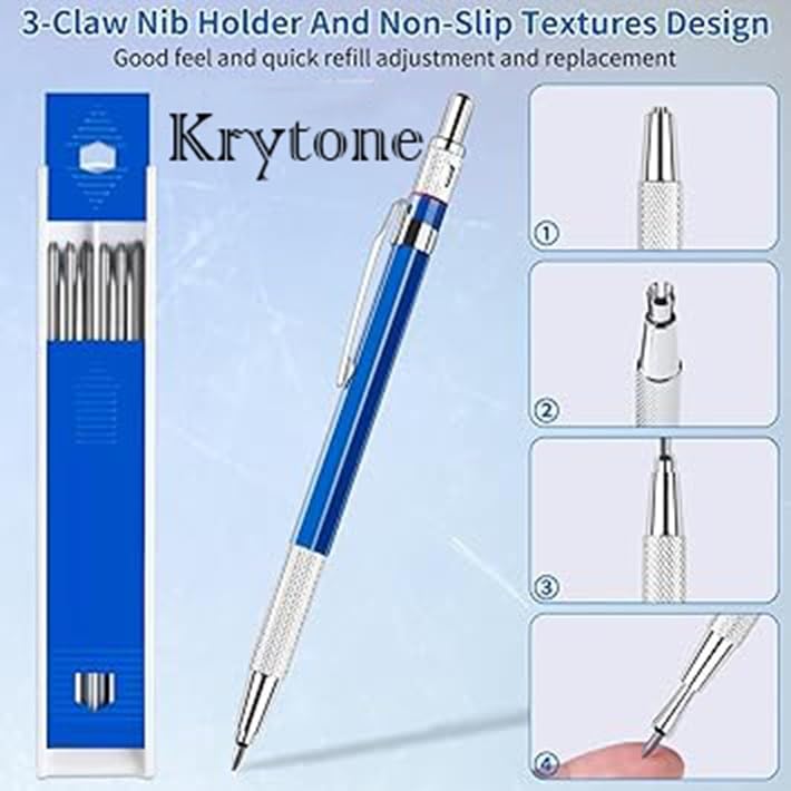 KRYTONE.fx ® 2.0Mm Mechanical Pencil With 12 Leads|Black - Image 2
