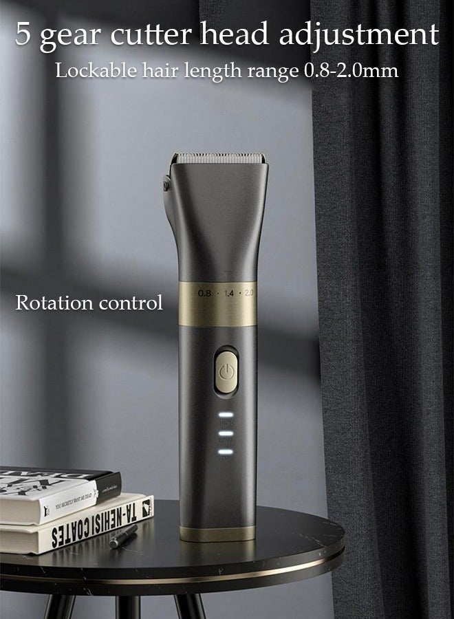 DUNISO Cordless Hair Clippers with 5 Modes, 4 Kinds of positioning combs, Detachable Blades, Turbo Motor Professional Beard Grooming Kit for Barbers Convenient at Home Haircutting - Image 4