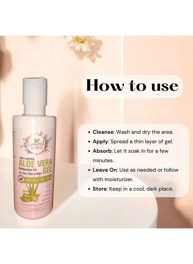 Luxura Sciences Luxura Sciences Aloe Vera Gel 200 ml  - Image 4