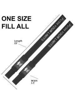 ABJ Padded Cotton Lifting Straps 23” Wrist Straps with 4mm Soft Neoprene Cushioned Wrist for Weightlifting, Bodybuilding, Powerlifting, Strength Training and Deadlifts – Gym straps for Men and Women  - Image 4
