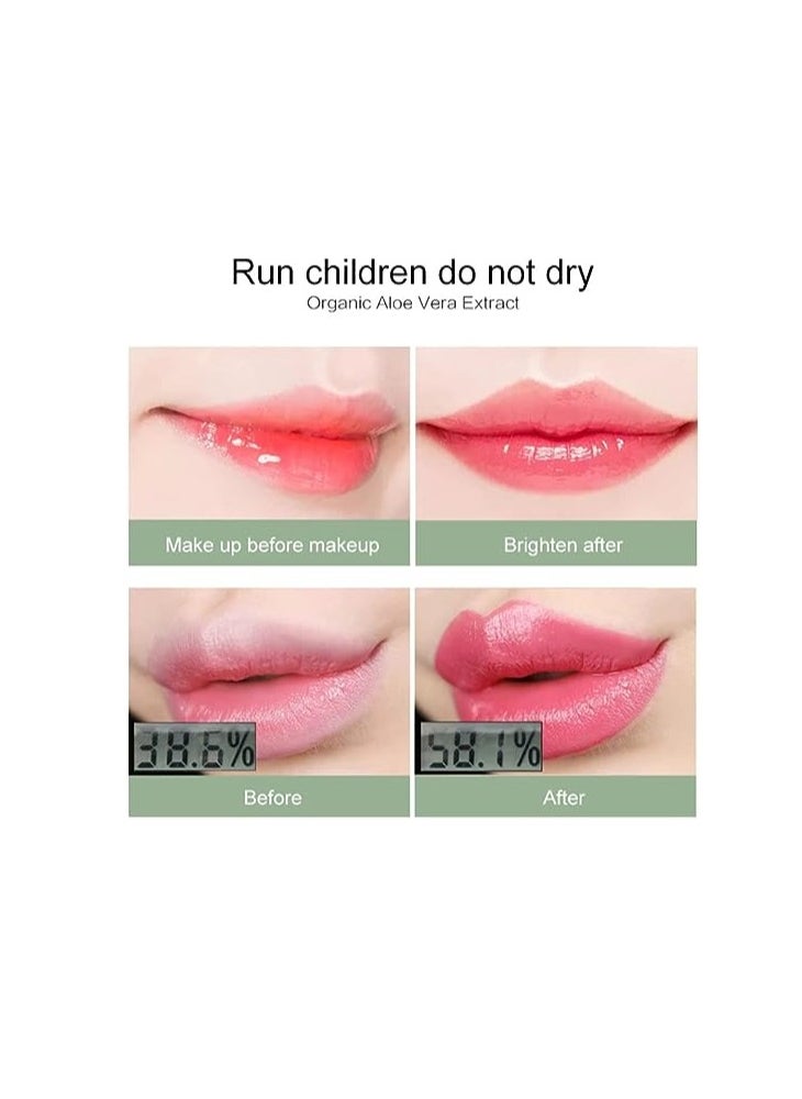 Kiss Beauty Aloe Vera Lipstick, Long Lasting Lip Balm Lips Moisturizer Magic Temperature Color Changing Lip Gloss  - Image 5
