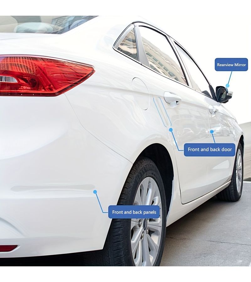 4pcs Transparent Invisible Car Door Edge Guard Side Mirror Protector Anti Scratch Sticker Car Protection - Image 3