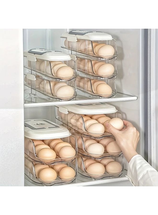 Single Row One Layer Non Slip Egg Holder Refrigerator Storage Box Food Grade PP Material Kitchen Organizer - Image 5