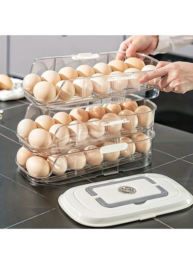 Single Row One Layer Non Slip Egg Holder Refrigerator Storage Box Food Grade PP Material Kitchen Organizer - Image 2