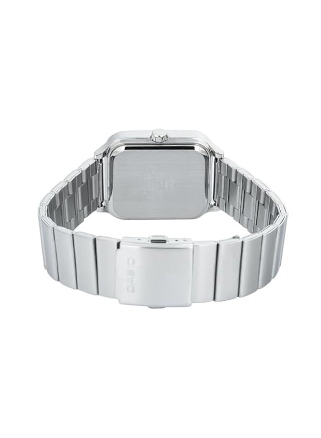 كاسيو ساعة كاسيو رجالية ستانلس ستيل MTP-M306D-2AVDF – ميناء أزرق مع عدادات لليوم والتاريخ و24 ساعة ومقاومة للماء حتى 50 متر - Image 3