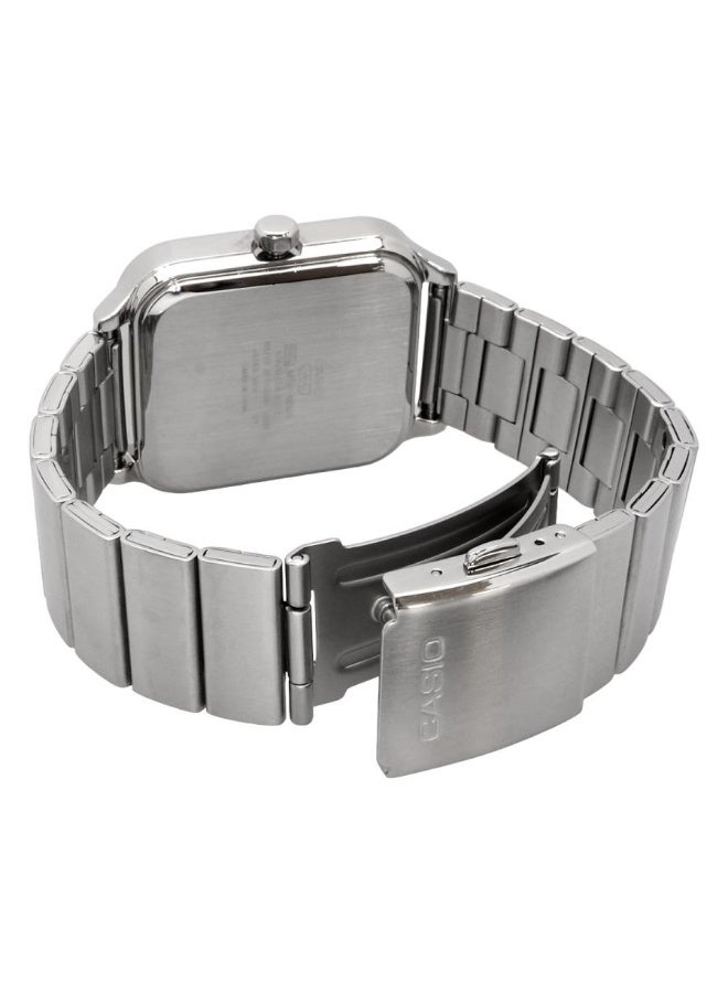 كاسيو ساعة كاسيو رجالية ستانلس ستيل MTP-M306D-2AVDF – ميناء أزرق مع عدادات لليوم والتاريخ و24 ساعة ومقاومة للماء حتى 50 متر - Image 4