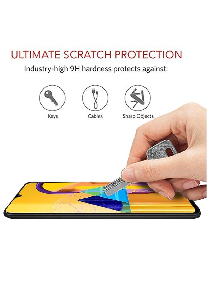 ELTRAZONE Samsung Galaxy M30s / M30 / M31 / M21 / A30 / A30s / A50 / A50s Full Edge-to-Edge Screen Protection Tempered Full Glue Glass  - Image 3