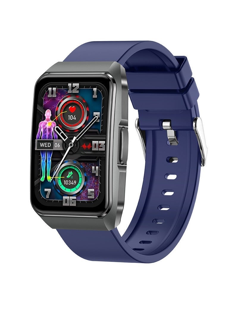 Smart Watch,  Waterproof Smart Wrist Watch, Lightweight Fitness Tracker Smart Bracelet, (1pc, Blue, Silicone Strap) - Image 1