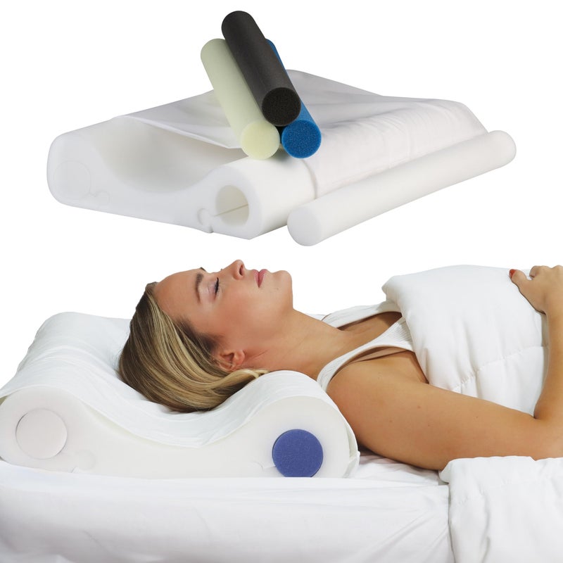 Core Products Double Core Select Cervical Pillow â€“ Orthopedic Neck Support with 4 Adjustable Rolls for Pain Relief, Alignment & Posture â€“ Contoured for Side & Back Sleepers â€“ Assembled in USA - Image 1