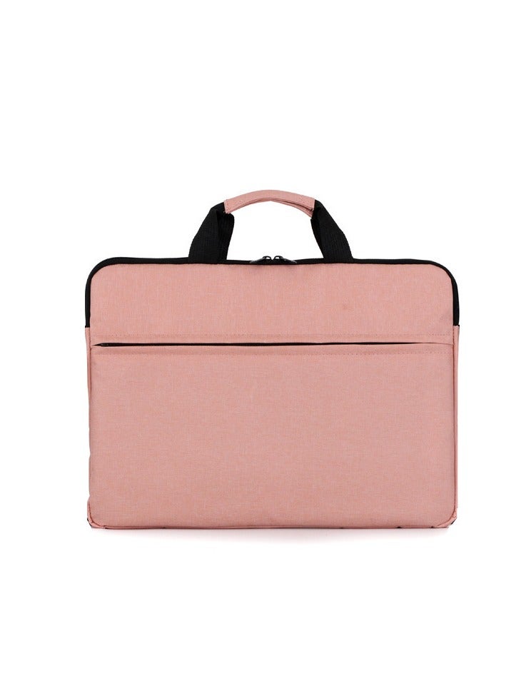 Strapless Laptop Sleeve,15.6 Inch Water Resistant Durable Computer Carrying Case,15.6 inch for HP, Dell, Acer Aspire, Asus Notebook, Laptop Protective Case with Pocket,Handle（Pink）  - Image 1