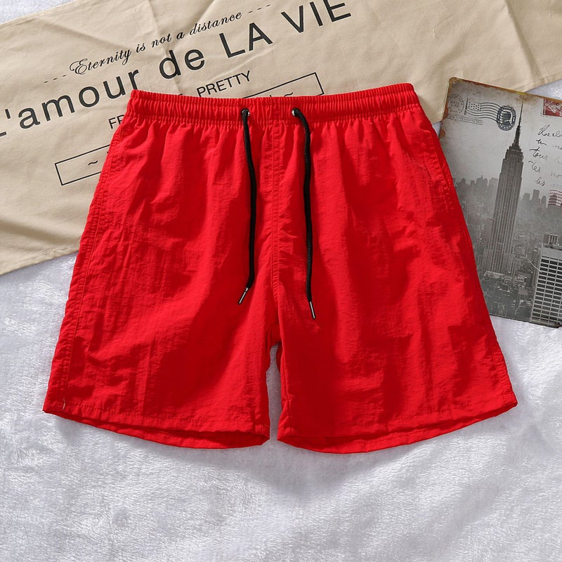 Trade Men'S Pants 2022 Men'S Casual Shorts Trendy Candy Color Straight Men'S Beach Pants - Image 1