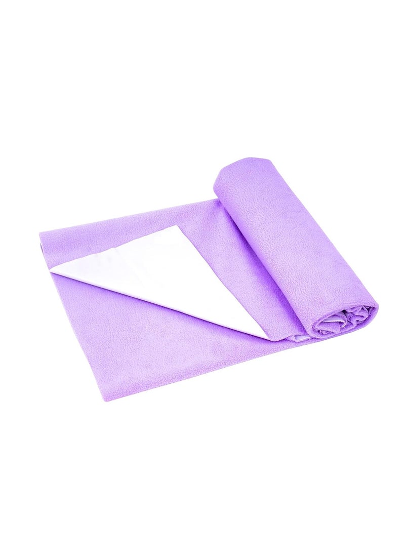 Little's - Little's Easy Dry Bed Protector I Quick Absorption I Waterproof I Stain Proof I Soothing Sleep I Soft I Durable I Machine Washable (70 * 100 cm, Purple) - Image 1