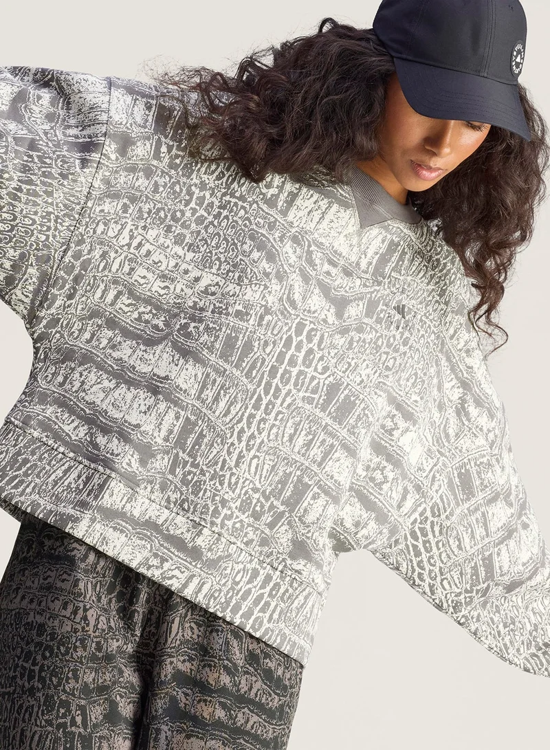 adidas By Stella McCartney Loose Printed Sweatshirt