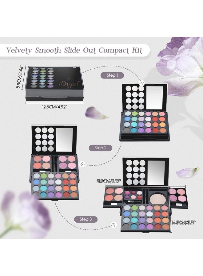 COLOR NYMPH All In One Makeup Palette Set Kitportable Travel Makeup Kit For Girls With 24Colors Eyeshadows Facial Blusher Lip Gloss Pressed Powder Mascara Brushes Mirror - Image 3