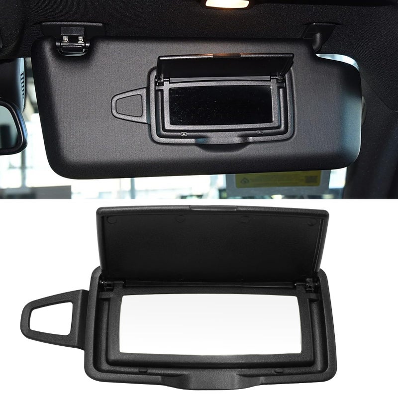 Abodvu Compatible with Mercedes Benz Sun Visor Mirror Cover Replacement for W166 X166 W292 W205 W253 C GLC M Class 201520211PC Right Passenger Side Sun Vanity Visor Makeup Mirror Cover CapBlack