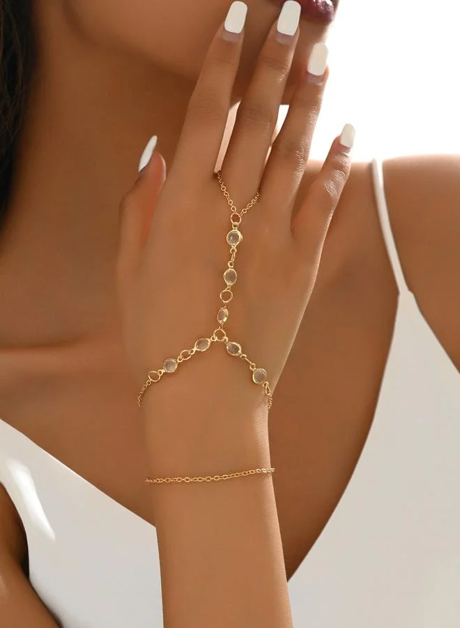 تايك تو سوار يد مزين بخاتم بلون ذهبي