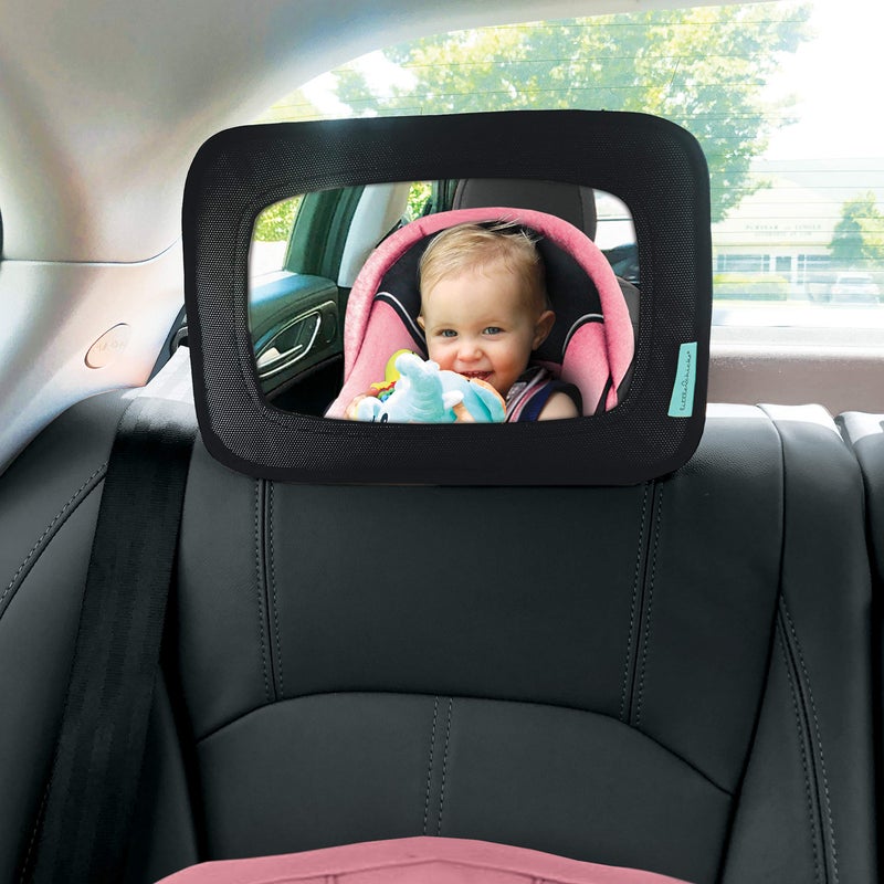 Little Chicks Rear Facing Baby Easy View Safety Mirror - Car Seat Mirror for Baby and Toddlers With Clear Wide View - Essential for Safety and Convenience - Image 2