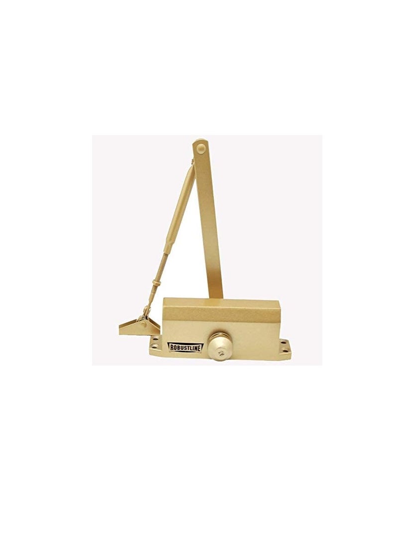 ROBUSTLINE ROBUSTLINE Automatic Adjustable Door Closer | 45-60 KG Capacity | Gold Color - Image 2