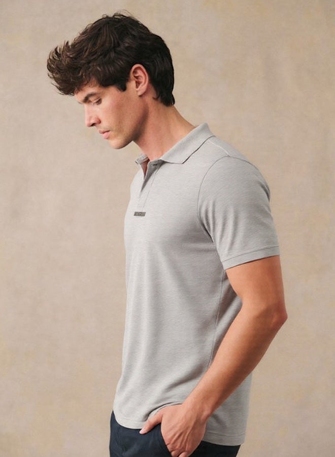 Men's polo shirt V-neck polo short-sleeved T-shirt Short-sleeved sports golf tennis T-shirt Casual V-neck summer shirt Classic polo shirt  - Image 3