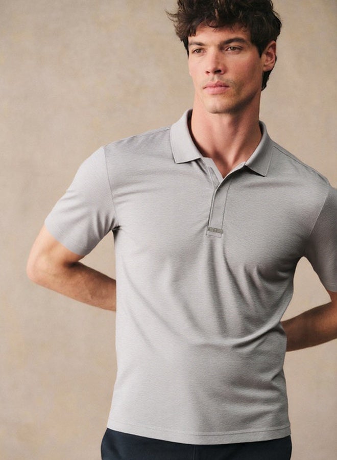 Men's polo shirt V-neck polo short-sleeved T-shirt Short-sleeved sports golf tennis T-shirt Casual V-neck summer shirt Classic polo shirt  - Image 4