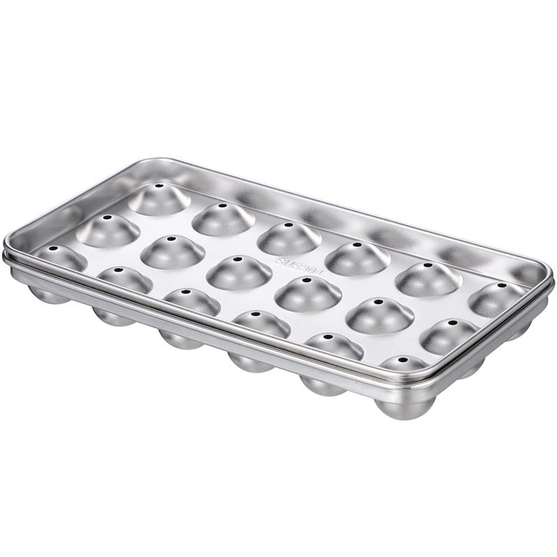 Stainless Steel Ice Mold Reusable Ice Trays Ball Shaped Ice Cube Tray Household Freezer Molds for Food Juice Popsicles