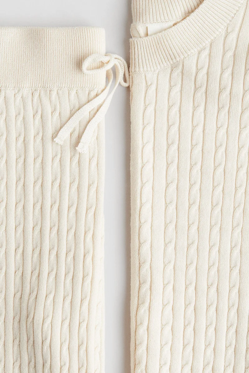 H&M 2-piece cable-knit set