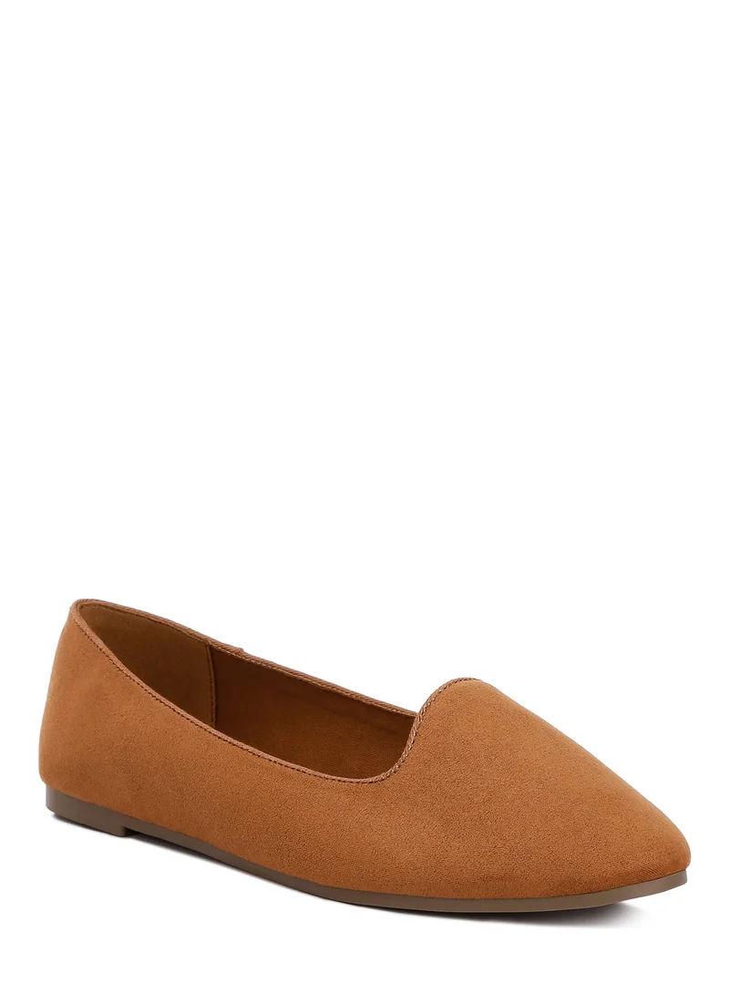 London Rag Casual Flat Ballerinas in Tan