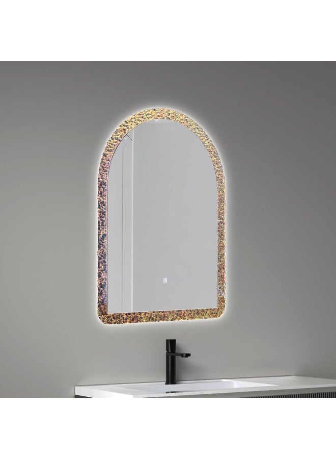 DANUBE HOME Milano Plus Led Mirror Hs16481 800*600 1Pc/Set | Glass LED Mirror | Vanity Mirror With Lights Bathroom Mirror Wall Mounted For Toilet Bathroom Washroom Shower Room - Mirror - Image 2