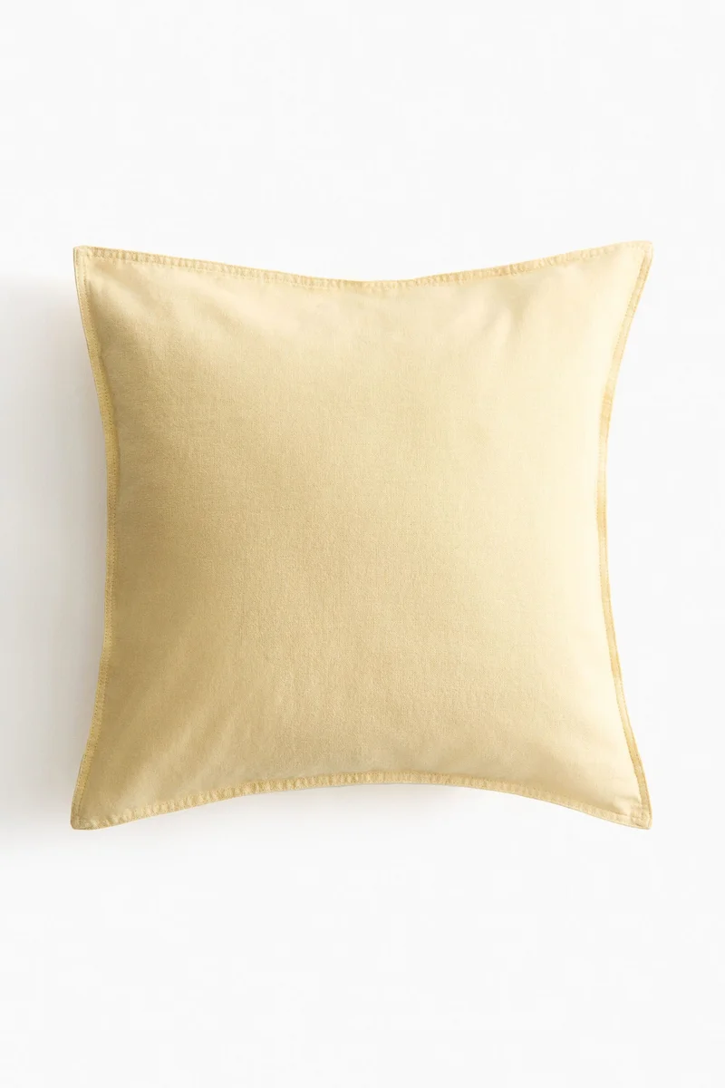 اتش اند ام غطاء وسادة من مزيج كتان