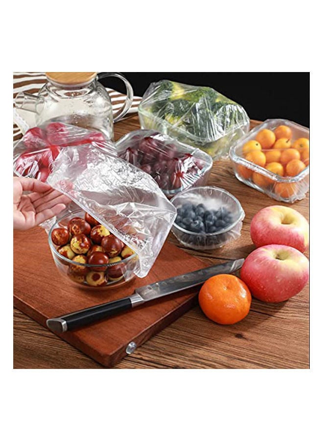 Disposable 100 pcs plastic  Food Cover wrap Elastic Food Lids For Fruit Bowls Cups Food Covers Caps Keeping Cookware Accessories  - Image 5