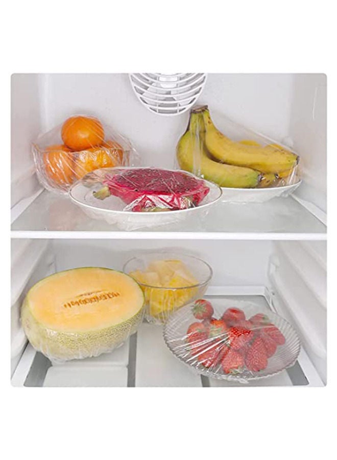 Disposable 100 pcs plastic  Food Cover wrap Elastic Food Lids For Fruit Bowls Cups Food Covers Caps Keeping Cookware Accessories  - Image 4