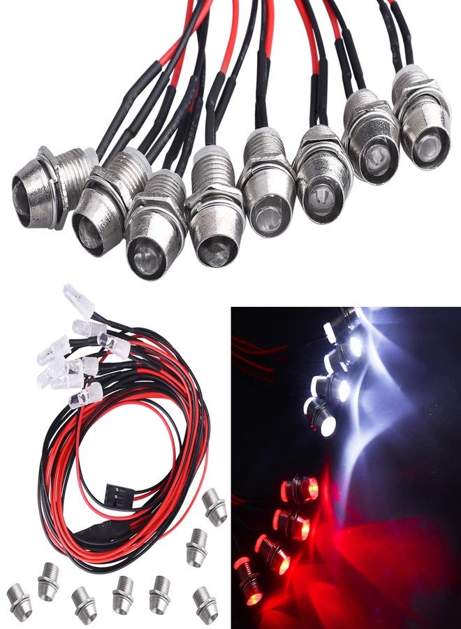 Hobbyfire RC Light Kit 8Leds LED Lights Headlights Taillight for Traxxas Slash Arrma Axial SCX10 Redcat Losi Tamiya HSP HPI RC4WD RC Car Truck Tank Crawler. - Image 1