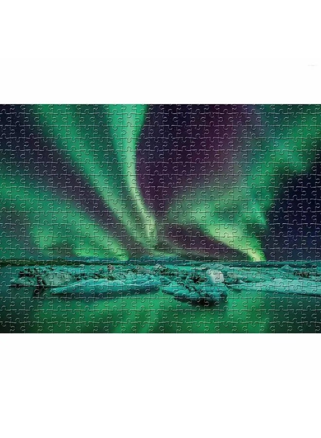 Capstro 1000 PCS Landscape Jigsaw Puzzle for Adults & Teens – Polar Lights Aurora Puzzle with High Definition Artwork, Challenging Brain Game & Relaxing Family Activity Gift - Image 3