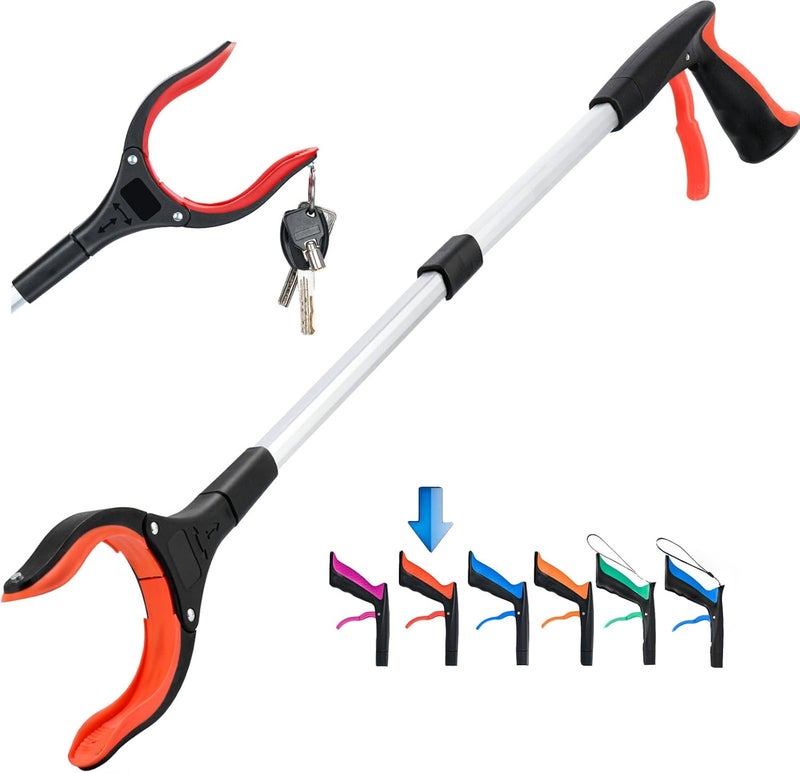 Honeysuckle أداة التقاط Grabber Reacher أداة التقاط Grabber للأشخاص المسنين أداة Grabber باللون الأحمر - Image 1