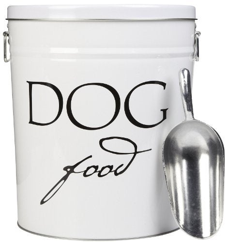 Harry Barker Pet Food Storage Collection Classic White Food Storage Medium