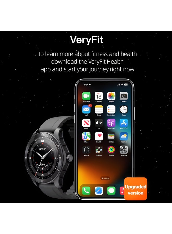 ساعة ذكية IDW18 للرجال والنساء مزودة بخاصية الاتصال عبر البلوتوث، شاشة 1.38 بوصة، جهاز تتبع النشاط، معدل ضربات القلب/النوم/تشبع الأكسجين في الدم، إجراء/الرد على المكالمات، 100 وضع رياضي، مقاومة للماء IP68، متوافقة مع نظامي Android وiOS (أسود) - Image 5