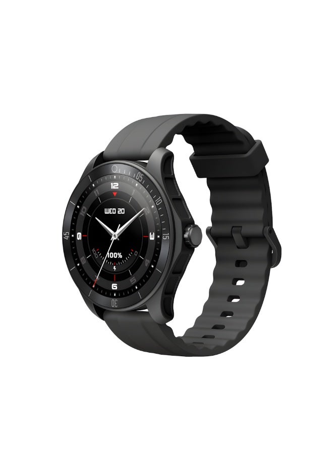 ساعة ذكية IDW18 للرجال والنساء مزودة بخاصية الاتصال عبر البلوتوث، شاشة 1.38 بوصة، جهاز تتبع النشاط، معدل ضربات القلب/النوم/تشبع الأكسجين في الدم، إجراء/الرد على المكالمات، 100 وضع رياضي، مقاومة للماء IP68، متوافقة مع نظامي Android وiOS (أسود) - Image 1