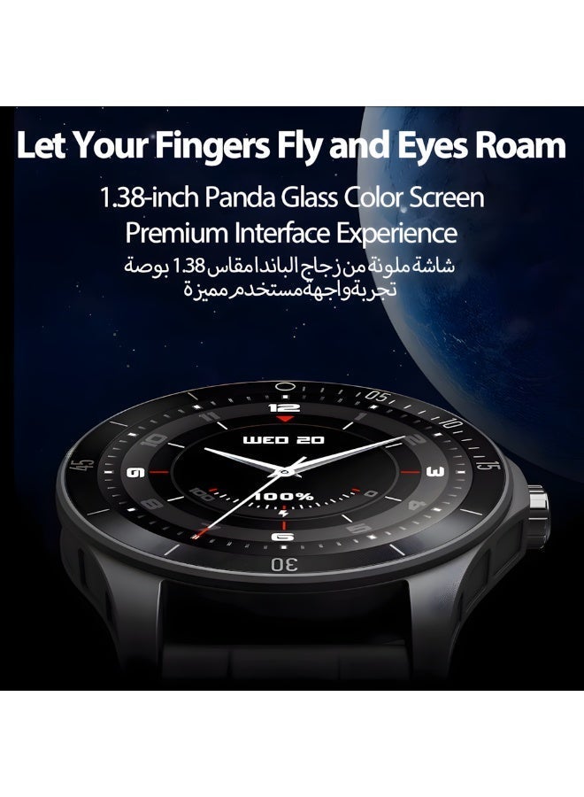 IDW18 Smart Watches for Men Women with Bluetooth Calling,1.38" Screen Activity Tracker, Heart Rate/Sleep/SpO2 Monitor, Make/Answer Calls, 100 Sports Modes IP68 Waterproof Smartwatch for Android iOS(Black) - Image 4