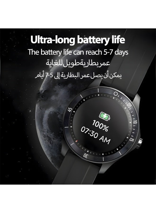 IDW18 Smart Watches for Men Women with Bluetooth Calling,1.38" Screen Activity Tracker, Heart Rate/Sleep/SpO2 Monitor, Make/Answer Calls, 100 Sports Modes IP68 Waterproof Smartwatch for Android iOS(Black) - Image 4