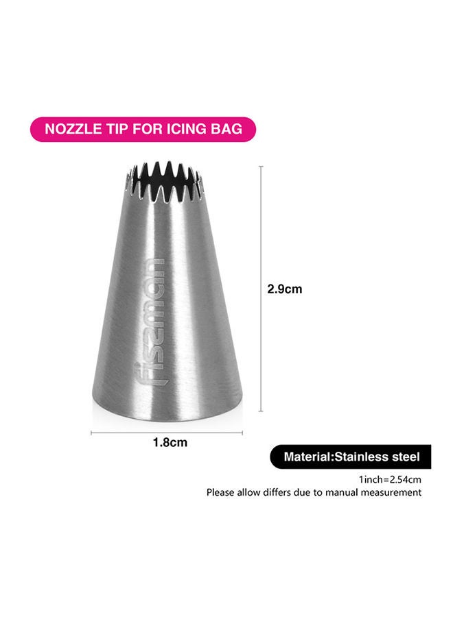 Fissman Nozzle Tip Stainless Steel For Icing Bag, Cake Decorating Tools, DIY Icing for Cupcakes 29x18 cm  - Image 2