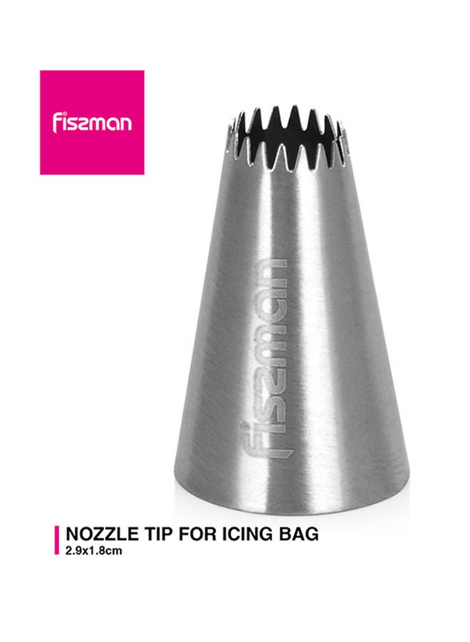 Fissman Nozzle Tip Stainless Steel For Icing Bag, Cake Decorating Tools, DIY Icing for Cupcakes 29x18 cm  - Image 5