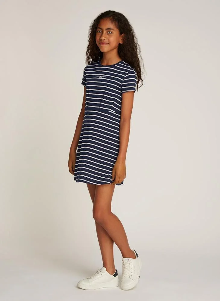 تومي هيلفيغر Youth Strip Mini Dress