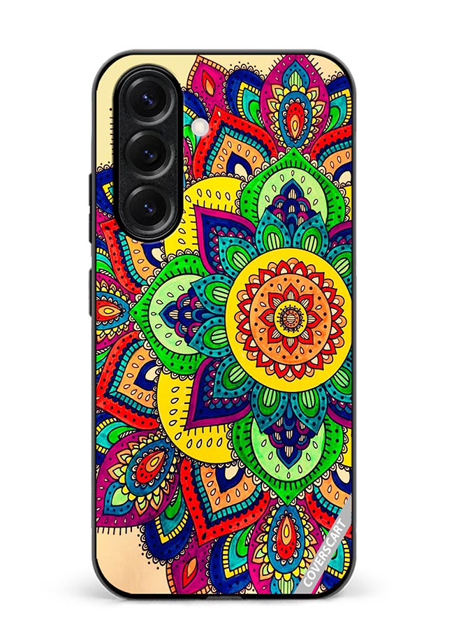 VR CREATIVE Protective Case Cover For Samsung Galaxy S25 Plus Mandala Design Multicolour